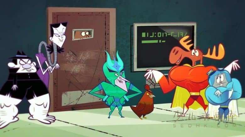 《波波鹿与飞天鼠 The Adventures of Rocky & Bullwinkle》全26集 国语版26集+英语版26集