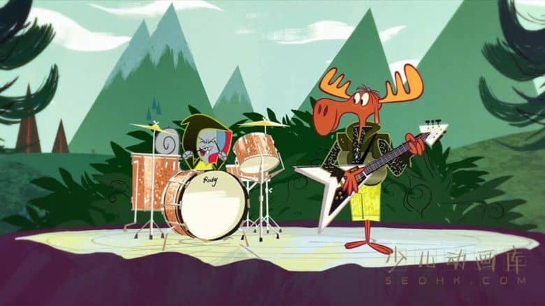 《波波鹿与飞天鼠 The Adventures of Rocky & Bullwinkle》全26集 国语版26集+英语版26集
